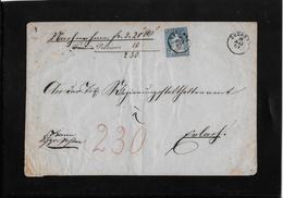 1854-1862 SITZENDE HELVETIA Ungezähnt (Strubel)  → Nahchnahme Brief 1861 Douanne/Twann Nach Erlach - Cartas & Documentos
