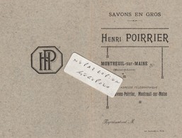 49 - MONTREUIL Sur MAINE - Henri POIRRIER , Savons En Gros (  14 Pages 8 Cm X 12 Cm ) + 2  Feuilles ( 12 Cm X 6,8 Cm ) - Advertising