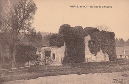 Rare Cpa Gif Vue De L'ancienne L' Abbaye Ruines De L'abbaye - Gif Sur Yvette