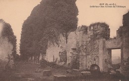 Rare Cpa Gif Vue De L'ancienne L' Abbaye Ruines De L'abbaye - Gif Sur Yvette