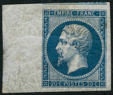 ** N°14B 20c Bleu, Type II Certif Calves - TB - 1853-1860 Napoleon III