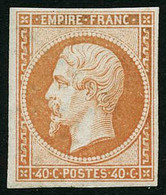 ** N°16 40c Orange, Signé Brun - TB - 1853-1860 Napoleon III
