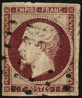 Oblit. N°18a 1F Carmin Foncé - TB - 1853-1860 Napoléon III