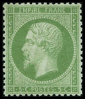 ** N°20 5c Vert, Pièce De Luxe Roumet - TB - 1862 Napoleon III