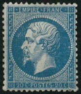 ** N°22 20c Bleu - TB - 1862 Napoleone III