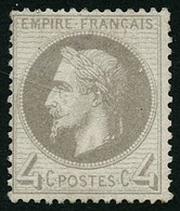 * N°27 4c Gris - TB - 1863-1870 Napoléon III Con Laureles