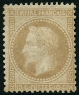 * N°28B 10c Bistre, Type II - TB - 1863-1870 Napoleon III Gelauwerd
