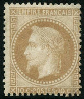 * N°28B 10c Bistre, Type II - TB - 1863-1870 Napoleone III Con Gli Allori