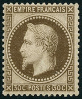 ** N°30 30c Brun, Certif Calves - TB - 1863-1870 Napoléon III Con Laureles