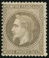 * N°30a 30c Brun Clair, Signé Brun - TB - 1863-1870 Napoléon III Con Laureles