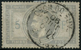 Oblit. N°33 5F Empire, Obl CàD - TB - 1863-1870 Napoléon III Lauré