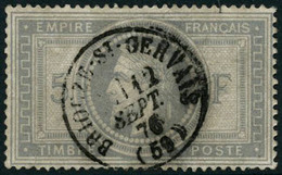 Oblit. N°33 5F Empire, Obl CàD - TB - 1863-1870 Napoleon III Gelauwerd