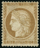 * N°36 10c Bistre-jaune - TB - 1870 Asedio De Paris