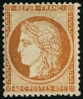 ** N°38 40c Orange, Signé Calves - TB - 1870 Siège De Paris