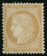 * N°38 40c Orange, Signé Calves - TB - 1870 Beleg Van Parijs