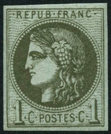 ** N°39C 1c Olive, R3 - TB - 1870 Ausgabe Bordeaux