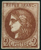 ** N°40B 2c Brun-rouge, R2 - TB - 1870 Emissione Di Bordeaux