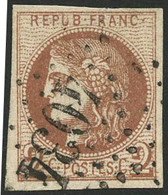 Oblit. N°40B 2c Brun-rouge R2  - TB - 1870 Ausgabe Bordeaux