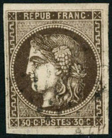 Oblit. N°47 30c Brun - TB - 1870 Emission De Bordeaux