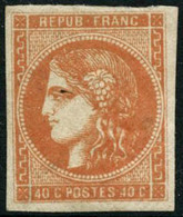 ** N°48 40c Orange - TB - 1870 Emissione Di Bordeaux