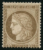 ** N°54 10c Brun S/rose, Signé Calves Et Brun - TB - 1871-1875 Ceres