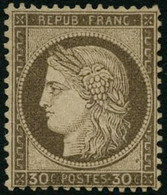 * N°56 30c Brun, Quasi SC, Signé Brun + Roumet - TB - 1871-1875 Cérès