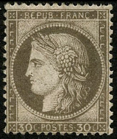 * N°56a 30c Brun Foncé, Quasi SC, Signé  Brun - TB - 1871-1875 Cérès