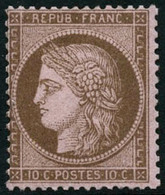 ** N°58 10c Brun S/rose - TB - 1871-1875 Cérès