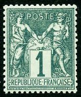 * N°61 1c Vert - TB - 1876-1878 Sage (Tipo I)