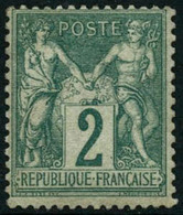 * N°62 2c Vert - TB - 1876-1878 Sage (Tipo I)