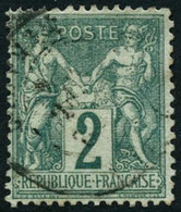 Oblit. N°62 2c Vert - TB - 1876-1878 Sage (Type I)