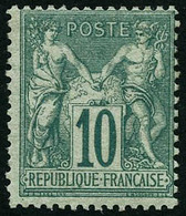 ** N°65 10c Vert, Signé Calves - TB - 1876-1878 Sage (Tipo I)