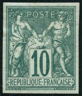 ** N°65a 10c Vert ND, Certif Robineau - TB - 1876-1878 Sage (Type I)