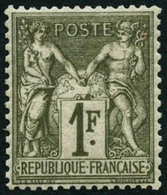 ** N°72 1F Bronze, Pièce De Luxe, Certif Robienau - TB - 1876-1878 Sage (Type I)