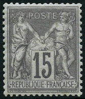 ** N°77 15c Gris, Pièce De Luxe - TB - 1876-1898 Sage (Tipo II)