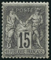 ** N°77 15c Gris, Signé Calves - TB - 1876-1898 Sage (Tipo II)