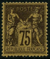 ** N°99 75c Violet S/orange, Pièce De Luxe - TB - 1876-1898 Sage (Type II)