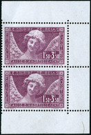 ** N°256a 1F50 + 3F50 Lilas, Paire Verticale De Carnet  - TB - Other & Unclassified