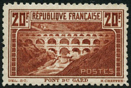 ** N°262B 20F Pont Du Gard, Dent 11, Signé Brun - TB - Altri & Non Classificati