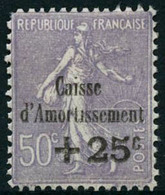 ** N°276a + 25c Sur 50c Violet, Sans Point Sur Le I D'amortissement, Une Dent D'angle Arrondie - B - Andere & Zonder Classificatie