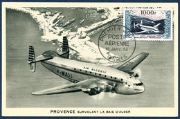 CP N°30/3 S/4 Cartes 1er Jour 16/1/54 - TB - Otros & Sin Clasificación