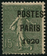 ** N°25 15c Vert-olive, Surcharge Décalée - TB - Andere & Zonder Classificatie