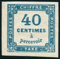 ** N°7 40c Bleu, Pièce De Luxe - TB - Other & Unclassified