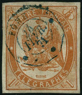 Oblit. N°3 1F Orange - TB - Telegraph And Telephone