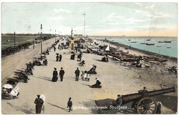 The Beach & Promenade Southsea Postmark 1906 - BR Ltd - Portsmouth