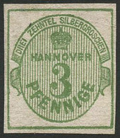 (*) N°15 3pf Vert-jaune - TB - Hanovre