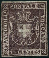 (*) N°17 1c Violet Foncé, SG - B - Toscana