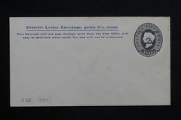 CEYLAN - Entier Postal 5 Cents ( Enveloppe ) Surchargé 2 , Non Circulé - L 22305 - Ceylon (...-1947)