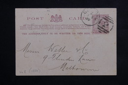 AUSTRALIE - VICTORIA - Entier Postal Pour Melbourne En 1888 - L 22307 - Storia Postale