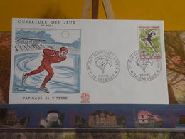 Jeux Olympiques D'Hiver (Patinage De Vitesse)- 38 Grenoble - 6.2.1968 FDC 1er Jour N°628 A - Coté 1,50€ - Winter 1968: Grenoble